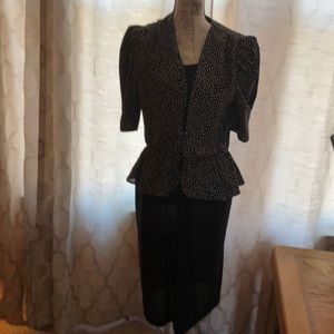 Vintage BD LTD black jacket dress